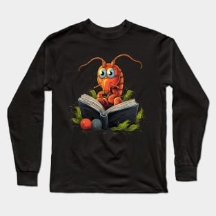 Prawn Reads Book Long Sleeve T-Shirt